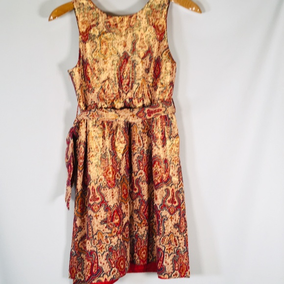 Marc Jacobs Dress Red Gold Fit flare HOLIDAY 2 - Picture 5 of 8